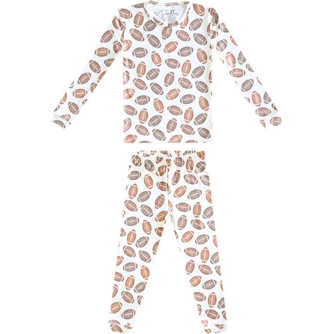 Blitz Long Sleeve Pajama Set, Brown | Maisonette