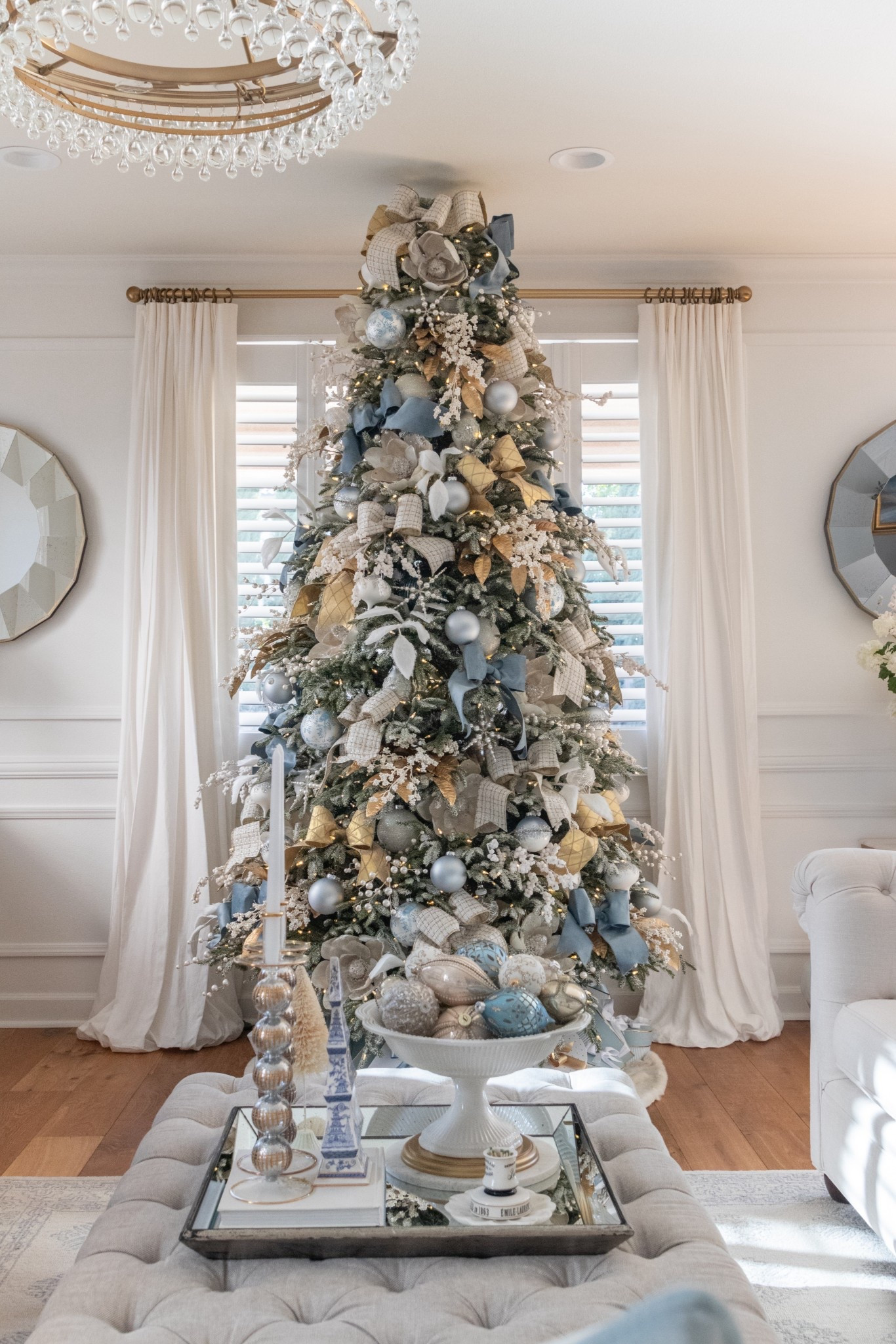 Shop my Christmas living room💙
Winter , holiday, December, home decor, blue and white, classic style, bows 

#LTKSaleAlert #LTKHoliday #LTKHome