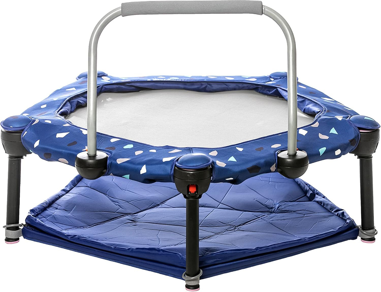 okiedog 35” 3-in-1 Foldable Mini Toddler Trampoline with Safety Bar & Freestyle Jumping Options... | Amazon (US)