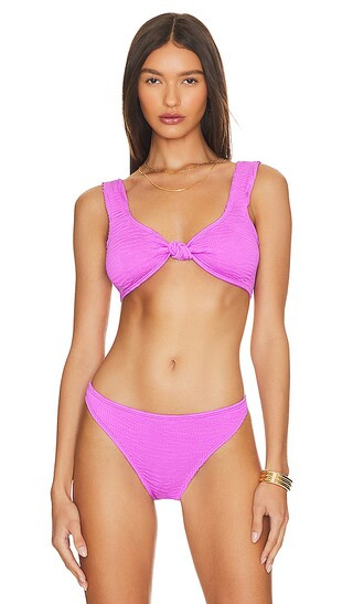 Cleonie Cabana Bikini Top in Purple. | Revolve Clothing (Global)