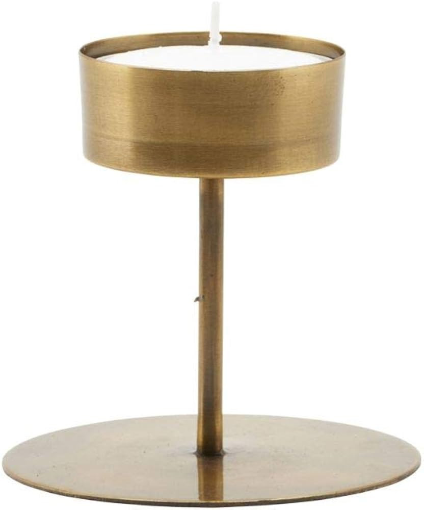 House Doctor Candle Stand Anit Antique Brass, 10.5 x 10.5 cm | Amazon (UK)