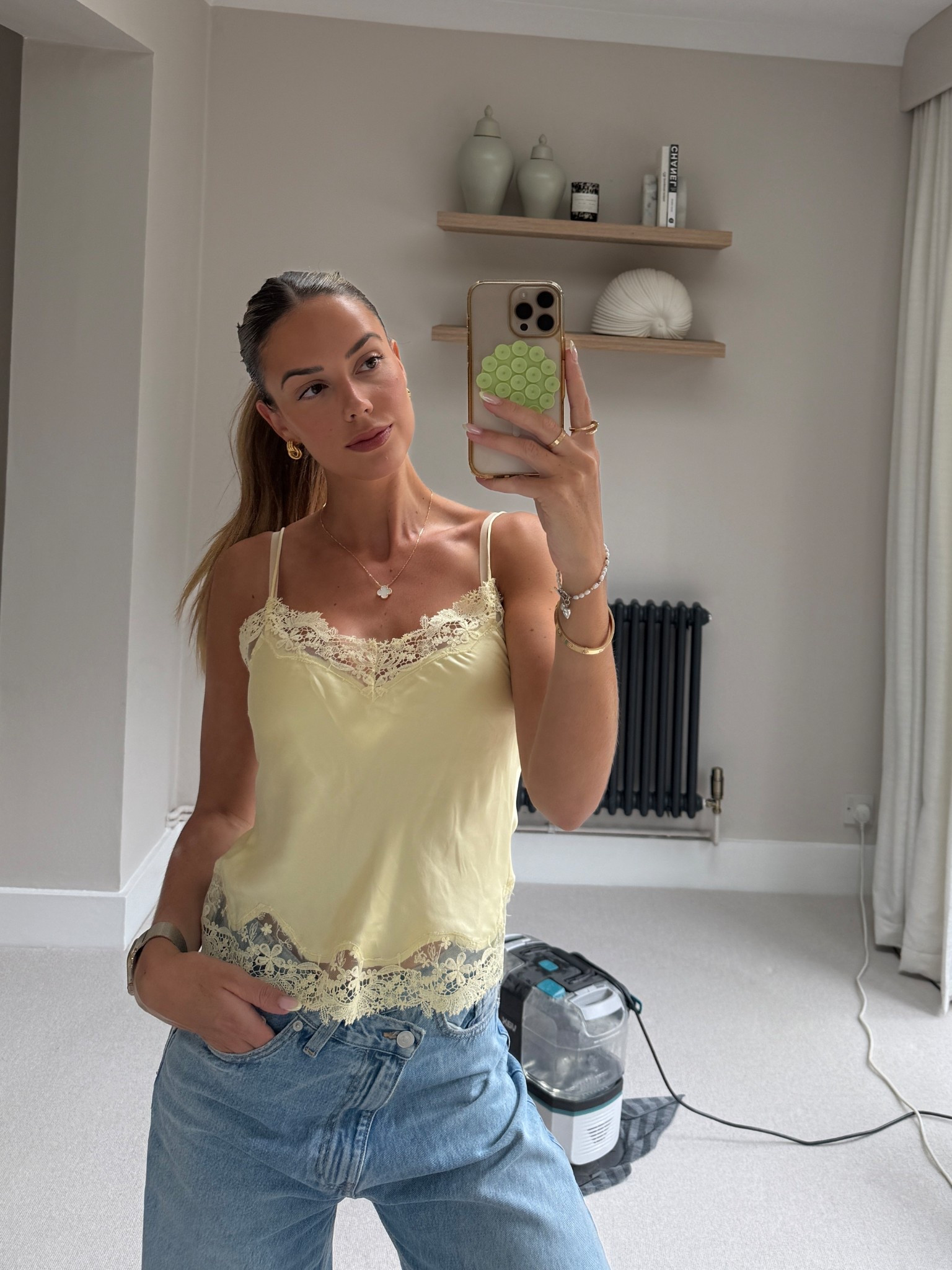 butter yellow summer 💛 wearing a size small top and 8 jeans. Zara, Topshop, summer outfit 

#LTKsummer #LTKuk #LTKeurope