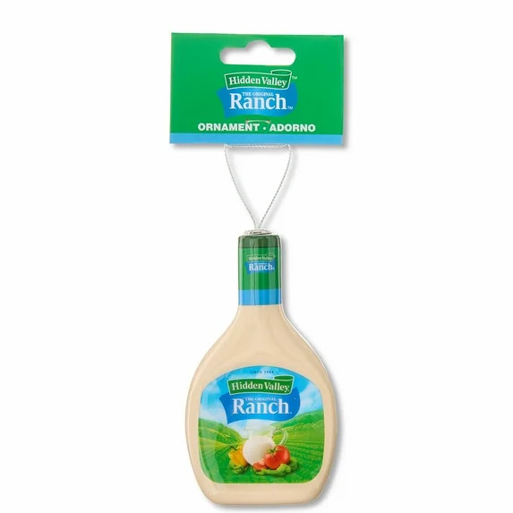 Hidden Valley Ranch Holiday Decoupage Ornament, 4.5 Inches, Plastic, Green, Novelty - Walmart.com | Walmart (US)