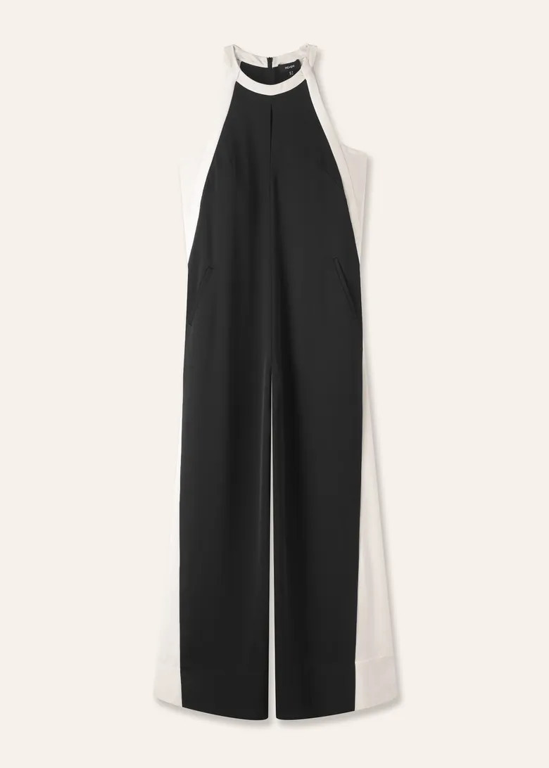 Monochrome Halterneck Jumpsuit + Belt | ME+EM US