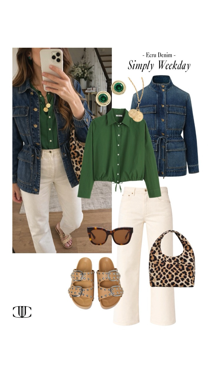 Ecru denim, styled 🤍

A fresh neutral that feels lighter than classic blue and just as versatile. I’m styling ecru denim with soft knits, crisp shirting, easy layers, and polished accessories for outfits that feel clean, modern, and effortless.

Perfect for transitional dressing and everyday moments when you want to look put-together without trying too hard. Save this for outfit inspo and tap to shop each look. ✨

#LTKStyle #EcruDenim #DenimOutfits #NeutralStyle #EverydayChic #WardrobeStaples #TransitionalStyle #LTKFinds 

 

#LTKdayinmylife #LTKootd #LTKOver40