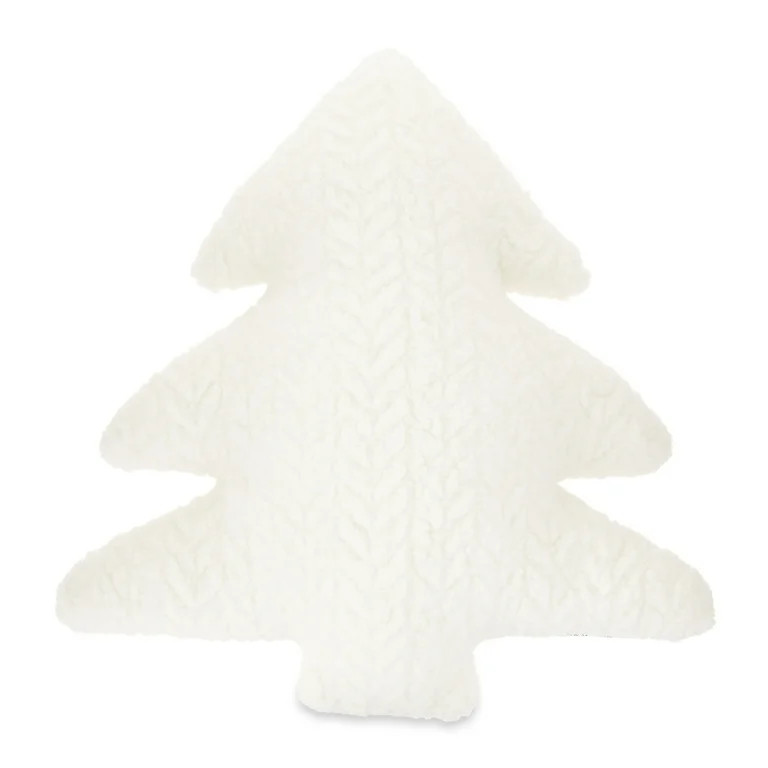 Sherpa Tree 14.5" Decorative Pillow, by Holiday Time | Walmart (US)