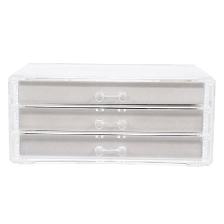 OUNONA Jewelry Box Organizer Acrylic Drawer Display Tray Case Drawers Holder Storage Desktop Clear T | Walmart (US)