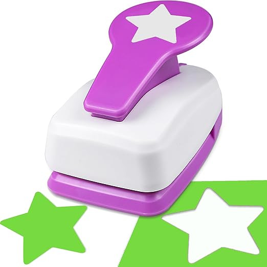 HKKYO Star Hole Punch 2 inch, Star Paper Punch, Star Shaped Hole Punch, Scrapbooking Punches, Sta... | Amazon (US)