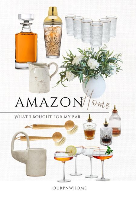 Latest purchases for my new bar space!

Amazon home, bar essentials, hosting essentials, whisky decanter, glass martini shaker, cocktail shaker, shot glasses, bar ware, syrup dispensers, kitchen brushes, cocktail glasses, champagne coupes, brush holder, small pitcher, decorative pitcher, floral arrangement, faux greenery

#LTKHome #LTKStyleTip #LTKParties
