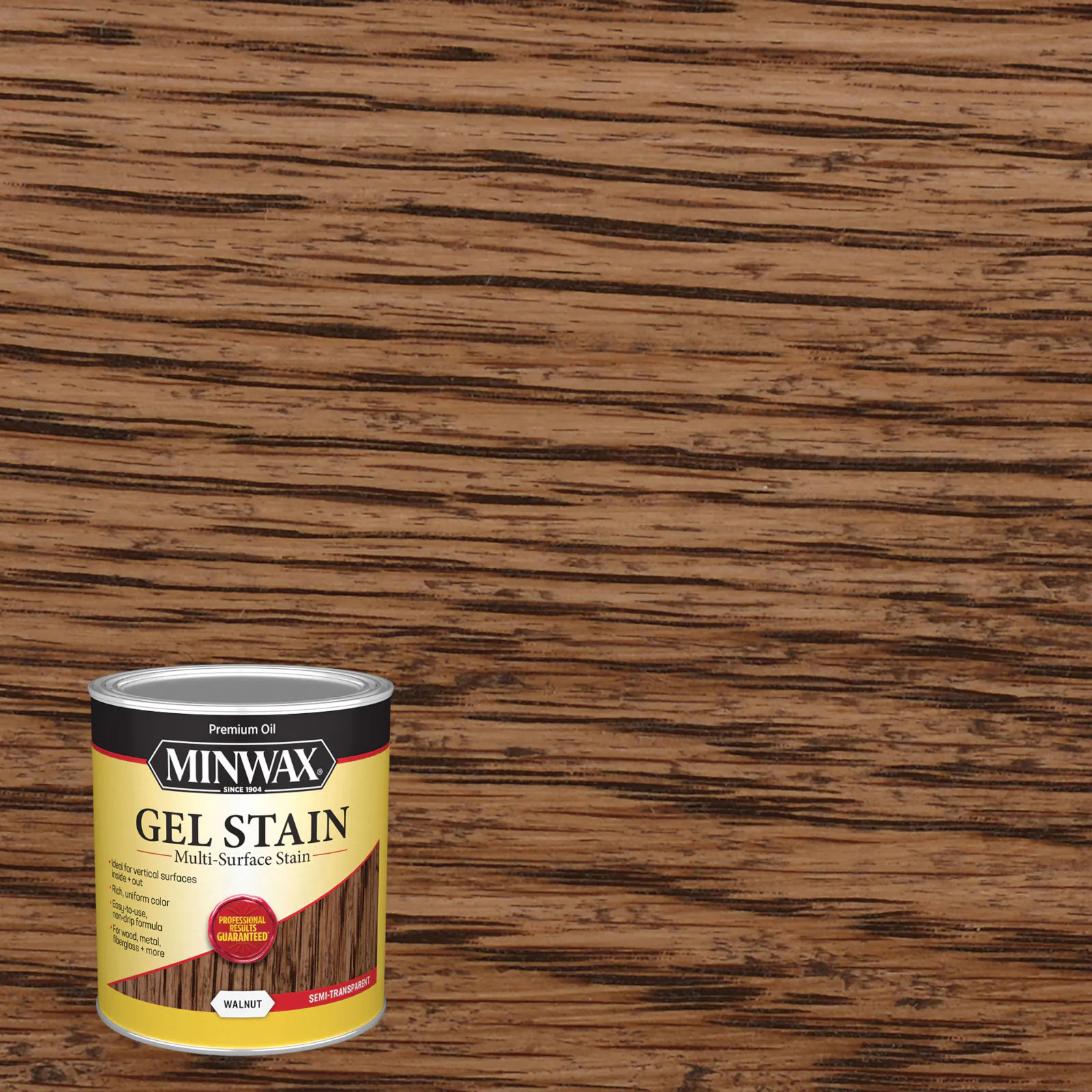 Minwax Gel Stain Oil-based Walnut Semi-transparent Interior Stain (1-quart) in Brown | 66060000 | Lowe's