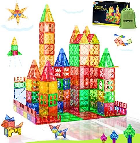 Magnet Toys for 3 Year Old Boys and Girls Magnetic Blocks Building Tiles STEM Learning Toys Monte... | Amazon (US)