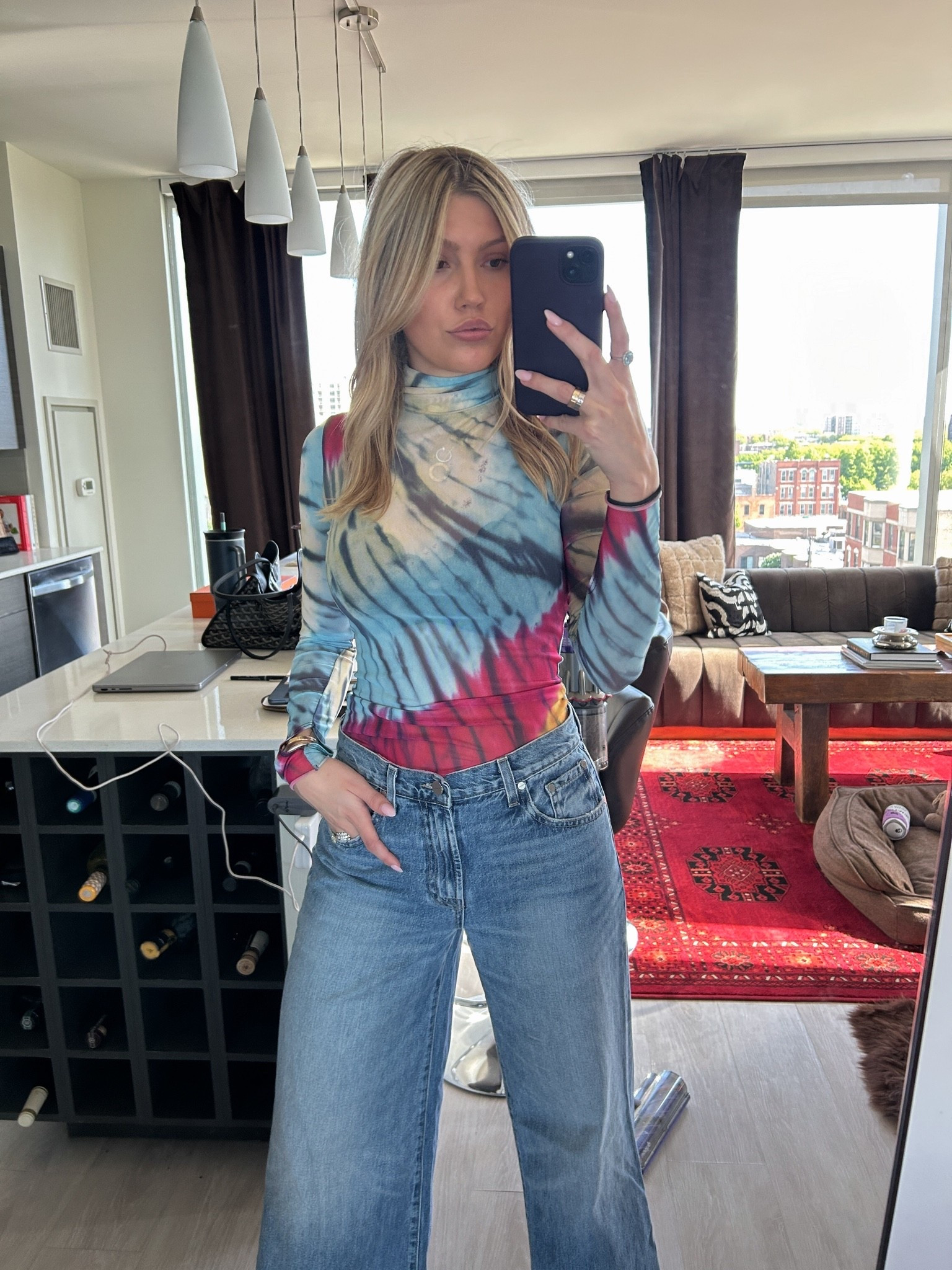 Super obsessed with the brand AFRM for all things summer! This tie-dye mesh top for example!! Jeans are TWP aka the best jeans brand and 100% worth the splurge

#LTKootd