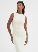 Buttercream Ruched Jersey Midaxi Dress - Tamilda | 4th & Reckless