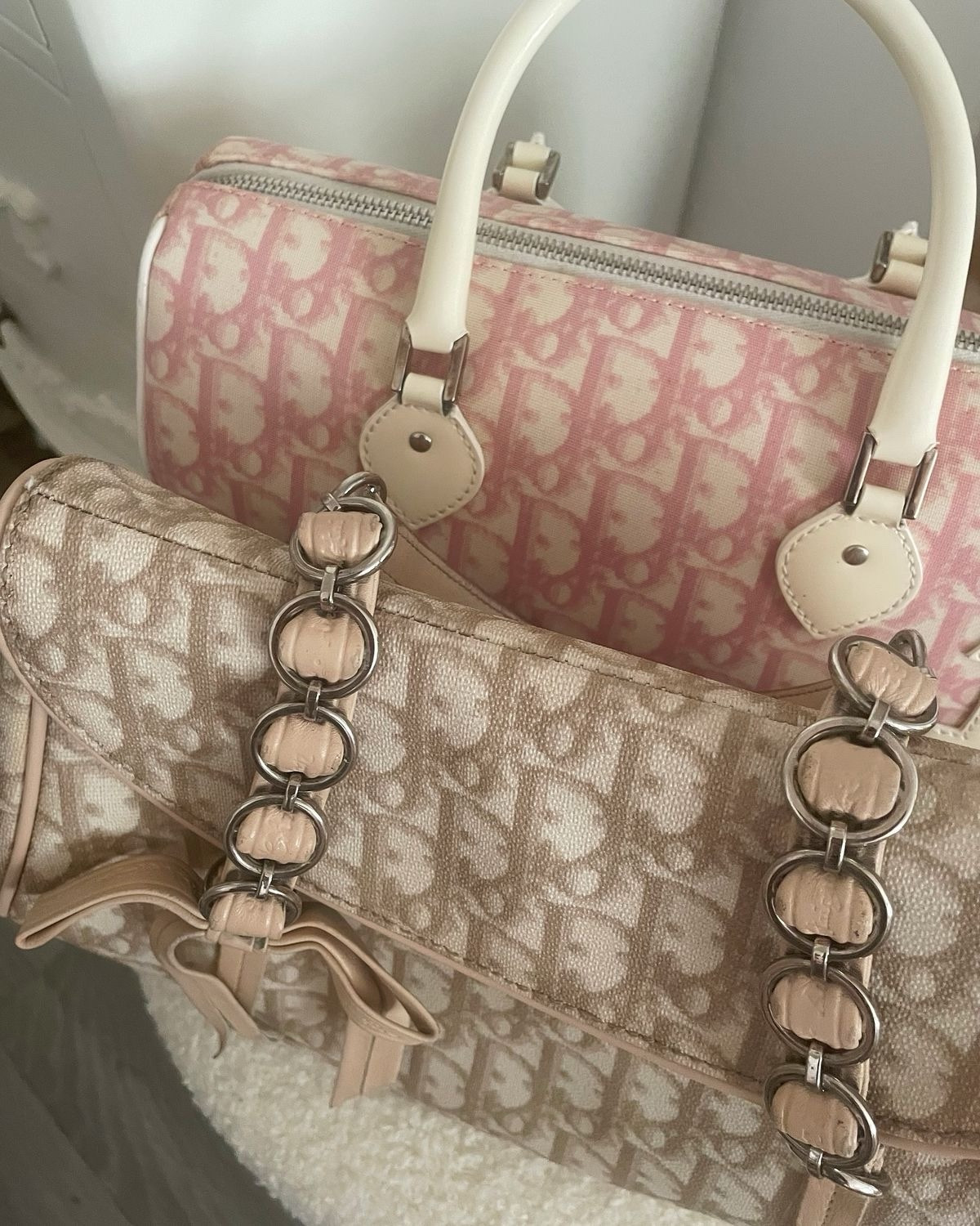 Vintage Dior bags. Comes in baby blue, pink and nude monogram print. Free shipping. The link gets deleted fast so if you want it order quickly!!!🫶🏼💗🩵

#LTKsummer #LTKsale #LTKbag