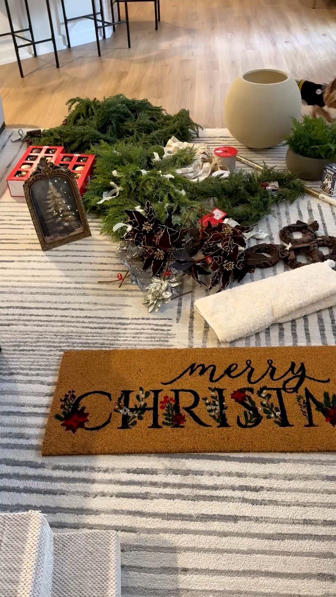 Christmas decor haul!🤩🎄

The tree skirt, merry Christmas rug and flower ornaments are hobby lobby! The rest are target, kohls, Walmart and Kirkland’s. We plan to hang the garland from our kitchen entrance on a tension rod (curtain rod)

Garland, berry garland, realistic garland, tension rod, mini wreath, Christmas rug, brown ornaments, neutral ornaments, neutral Christmas decor, Antique gold frame with Christmas tree art at Kirkland’s and it’s on sale! It is stunning and had to bring one home😍 also linked the garland we got that is on sale!! Great quality and looks real 

Antique frame, Anthro mirror look alike, gold antique frame, Christmas artwork, Christmas decor, tabletop decor, Anthropologie look alike, ribbon, velvet ribbon 

#LTKHoliday #LTKHome #LTKSaleAlert