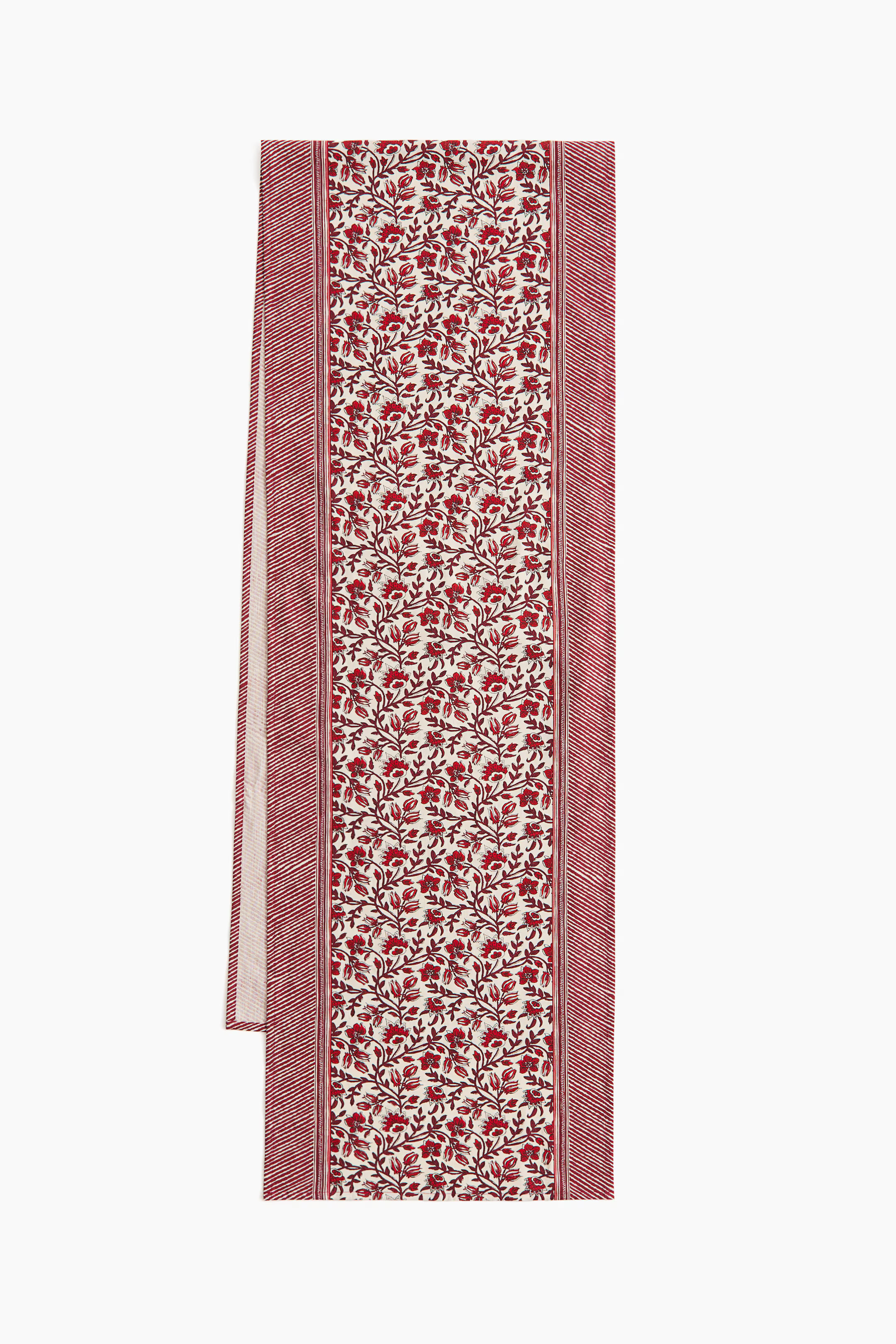 Extra-Long Patterned Cotton-Blend Table Runner | H&M (US + CA)