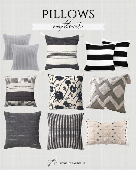 Pillows - Outdoor 

These pillows will make a statement and stand up to the elements!  Spruce up your outdoor space with style and comfort.

Spring, seasonal, summer, pillows, outdoor, porch, patio, deck, backyard 

#LTKhome #LTKSeasonal #LTKfindsunder50