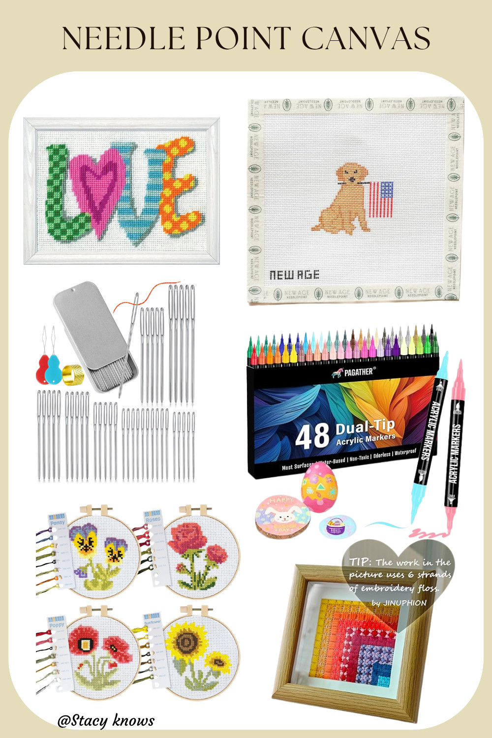 Add a touch of charm to your space with this stunning needlepoint canvas! Whether you're a seasoned stitcher or looking for a relaxing new hobby, this intricate design is the perfect creative escape. It also makes for a thoughtful, personalized gift.
#Needlepoint #StitchStyle #Grandmillennial #NeedlepointCanvas #DIYDecor #HobbiesOfInstagram #HandmadeHome #NeedlepointNation #CreativeExpression #GiftIdeas 

 #LTKFestival #LTKstorytime #LTKSeasonal