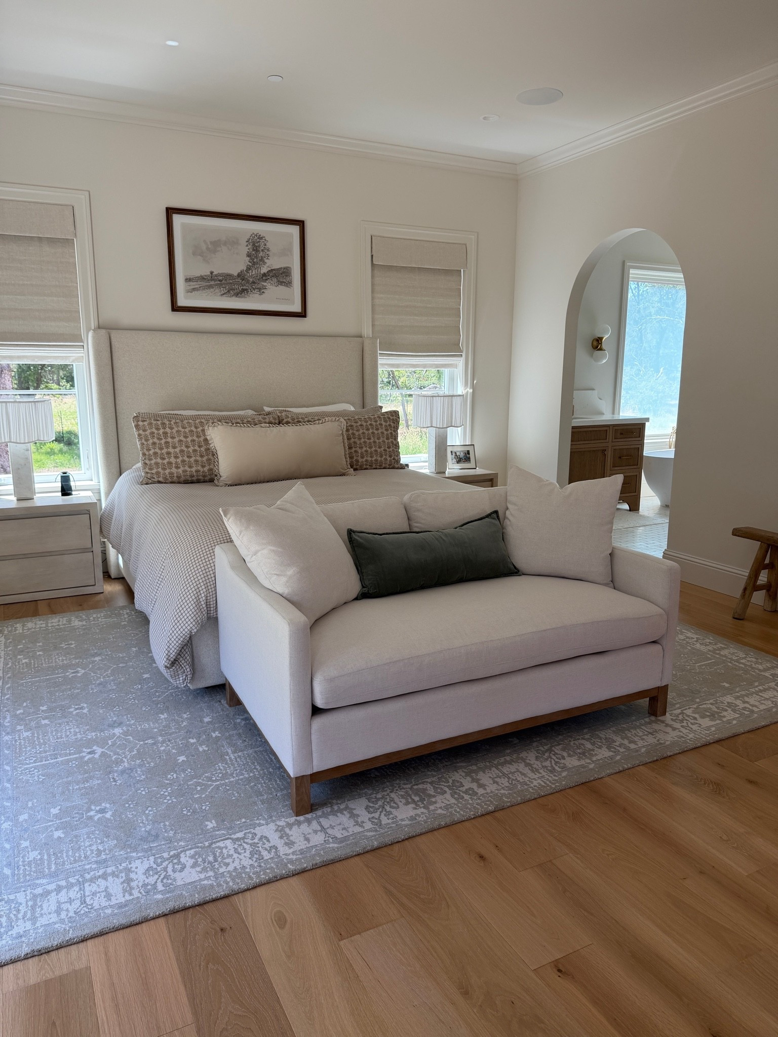 #ad Sometimes all it takes is one thoughtful piece to make a room finally click.
This sofa completely transformed our bedroom, and paired with the reclaimed wood bench, it brought in so much warmth, texture, and character. @Wayfair Verified made it so easy to shop with confidence, and I honestly couldn’t love these pieces more. 🤍 #WayfairPartner #wayfairverified 
#wayfair
