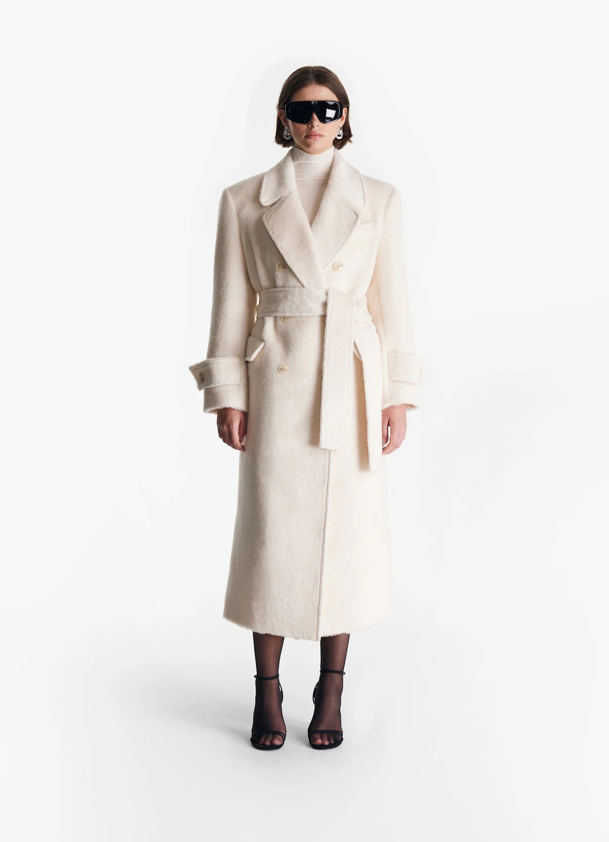 Cream Diana Oversized Trench Coat | DE SAVARY LONDON