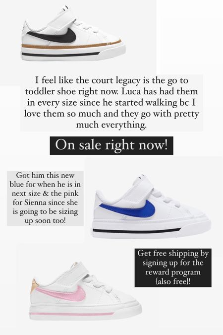 Nike sneakers for toddlers on sale right now. Boys and girls sneakers  

#LTKkids #LTKsalealert #LTKfamily