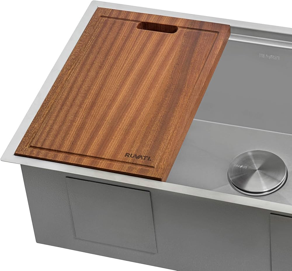 Ruvati RVA1217 Solid Wood Cutting Board, 17" | Amazon (US)
