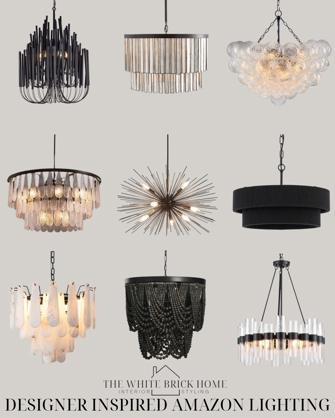 A round up of beautiful chandeliers from Amazon that give designer feels for a fraction of the price! 
🖤🖤
Amazon, Amazon home, chandelier, chandeliers, black chandelier, beaded chandeliers, glass chandeliers, dining room lighting, dining room light fixture, look for less light fixture, dupe light fixture, bubble light, bubble chandelier, black bubble chandeliers, home decor, modern home decor

#LTKHome #LTKSeasonal #LTKSaleAlert