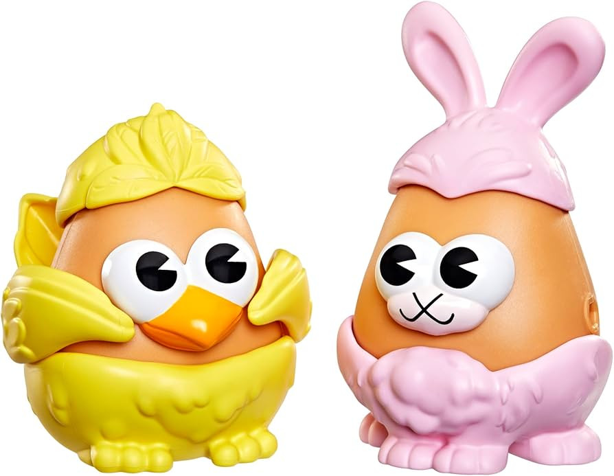 Potato Head Bunny & Chick Tots with 12 Mix and Match Pieces, Two 3-Inch Potato Bodies with 10 Acc... | Amazon (US)