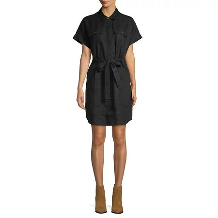 Lord & Taylor - Tie-Front Short-Sleeve Dress - Walmart.com | Walmart (US)