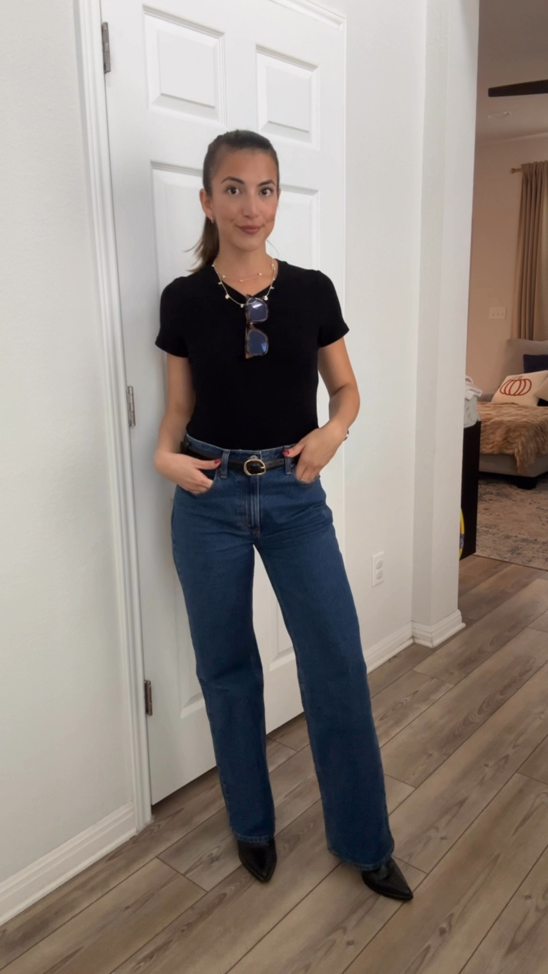 My FAVORITE jeans that give me the perfect fit for work are 40% rn! I’m 5’ 3” wearing a 26R and I love how they fit 👏🏻 

#LTKPetite #LTKFindsUnder100 #LTKStyleTip