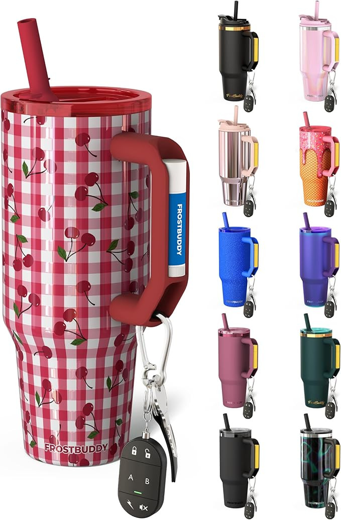 Thicc Buddy - 40 oz Stainless Steel Vacuum Insulated Tumbler with Lid and Straw for Water - Trave... | Amazon (US)