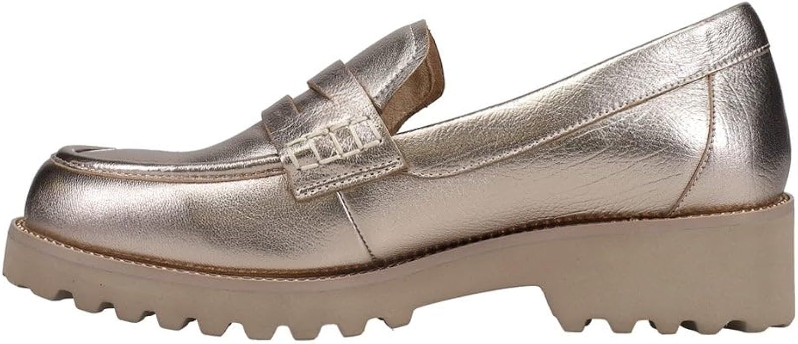VANELi Womens Zayna Metallic Loafers Flats Casual - Gold | Amazon (US)