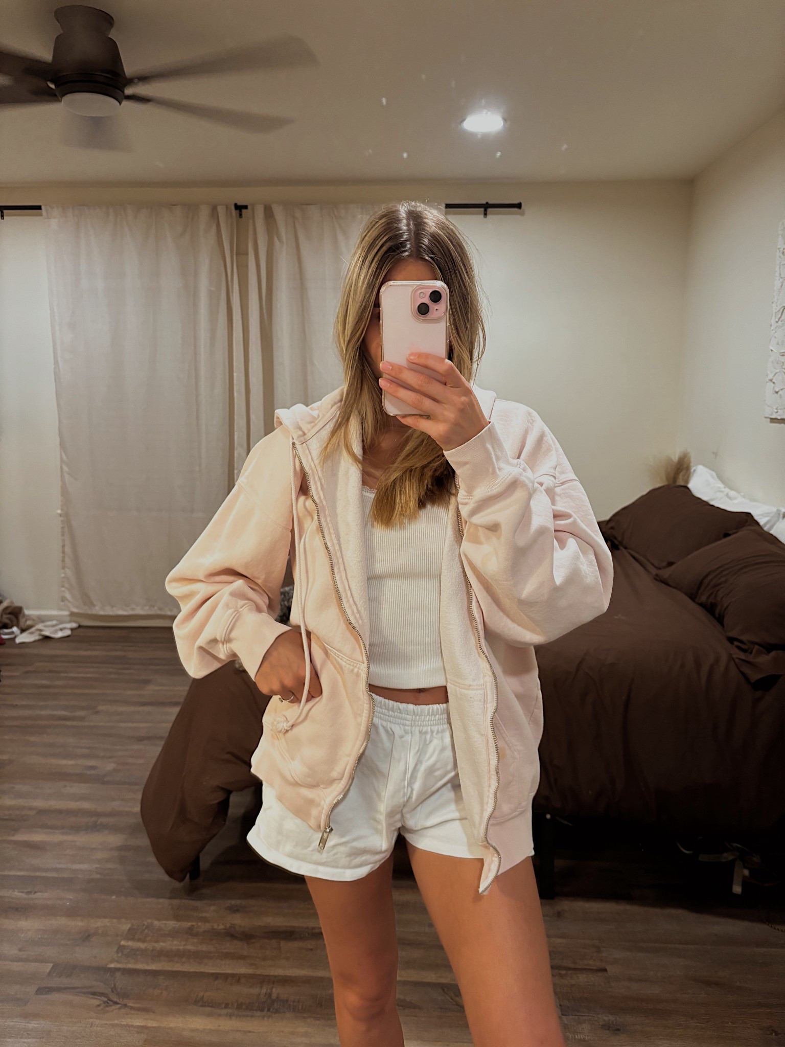 That “did nothing all day but still look put together” look ☁️💗
Soft pink hoodie + white shorts = effortless comfort…
perfect for a late-night gas station run for snacks 😌🩷

#LTKPetite #LTKShoeCrush #LTKFamily