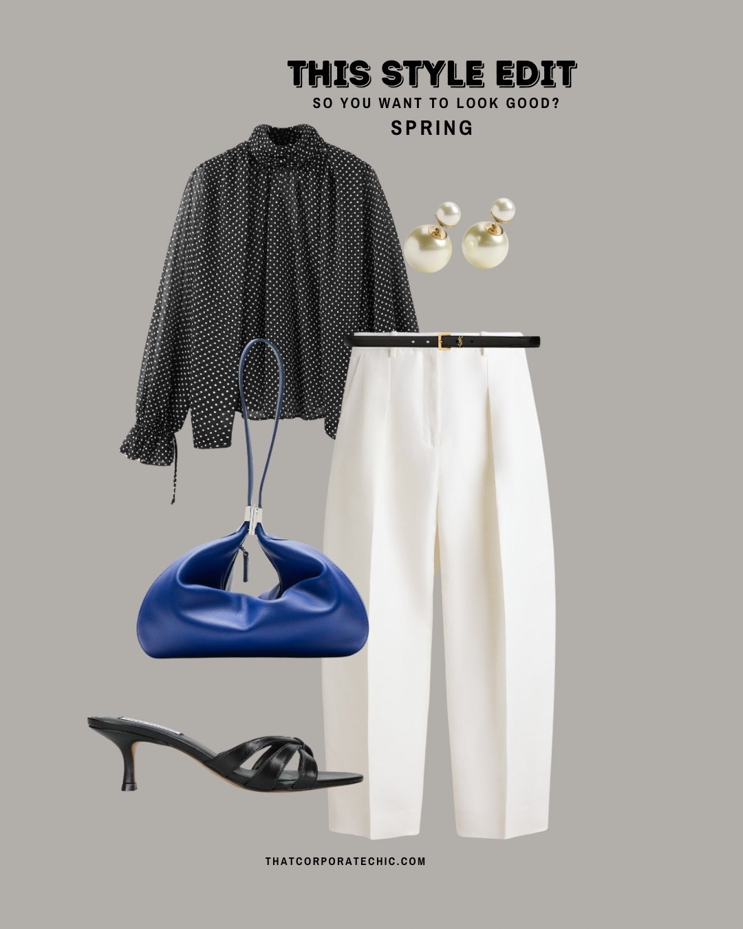 spring outfits 2026 - brunch style
A versatile blouse that takes you from work to drink.

Swap out your work bag for a clutch, make it a pop of colour, with kitten heel sandals.

#LTKspring #LTKstyletip #LTKdatenight
