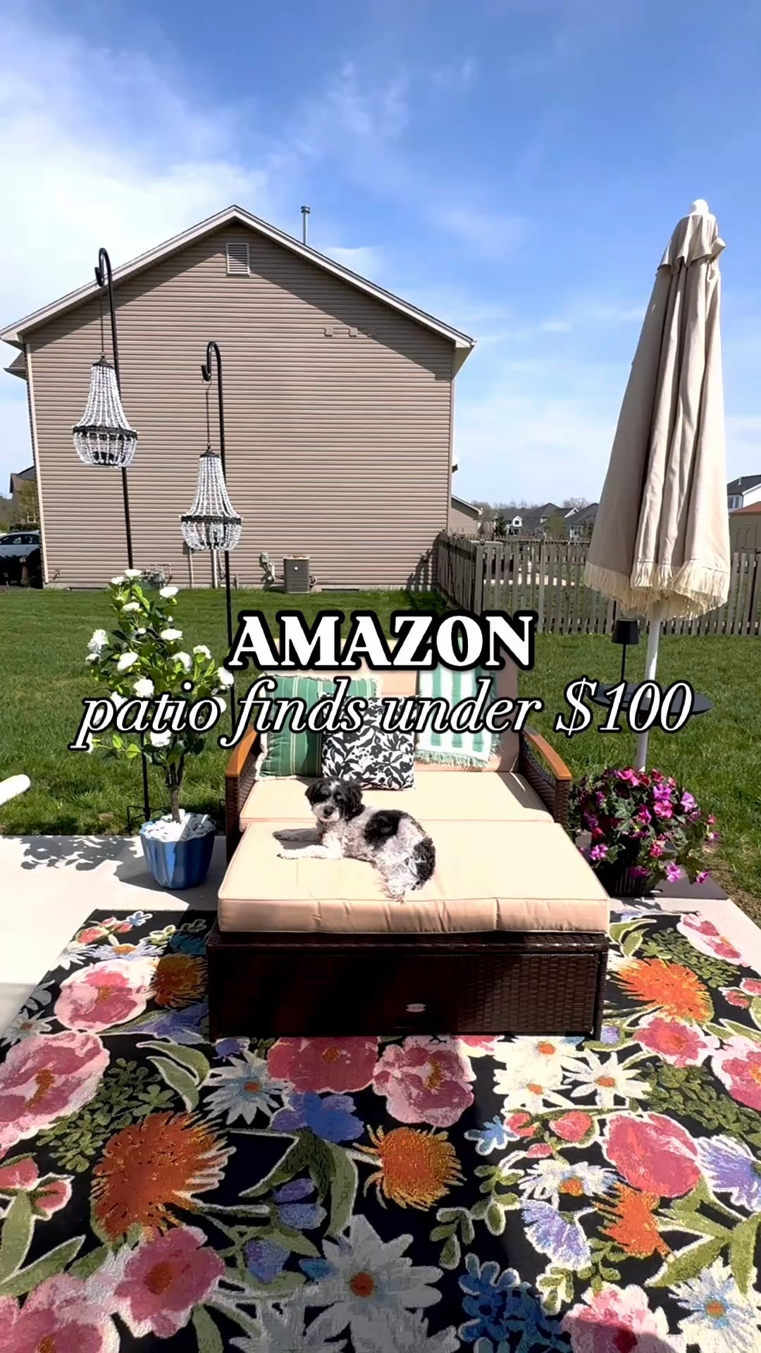 Amazon patio finds:

Gorgeous floral rug, solar powered chandeliers, high end LOOK wreath, 3 pc rocking chair set (2 rockers + table)!

#LTKHome #LTKSeasonal #LTKFindsUnder100