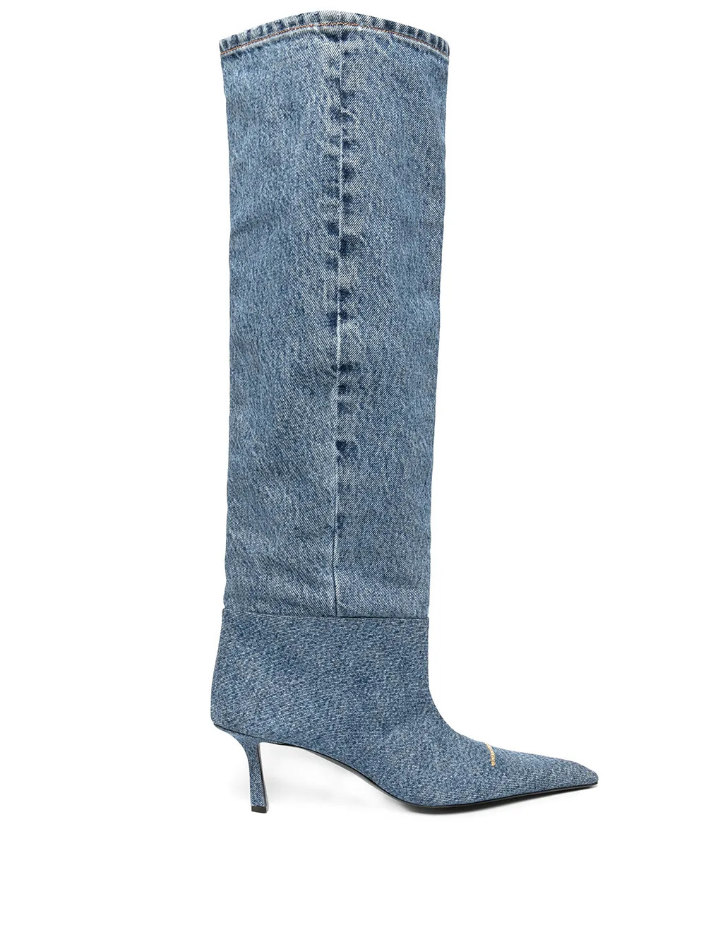 Alexander Wang Viola 65mm Denim Boots | Blue | FARFETCH | Farfetch Global