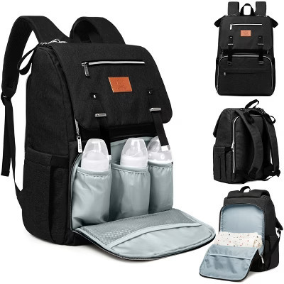 KeaBabies Explorer Diaper Bag Backpack, Large Diaper Bags for Baby Girl, Boy, Diaper Toddler Backpack with Changing Pad (Trendy Black) | Target