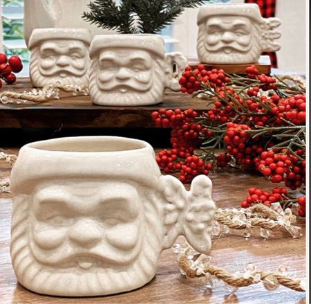 Vintage inspired Santa Mugs 

#christmasdecor
#christmasmugs

#LTKhome #LTKSeasonal #LTKHoliday