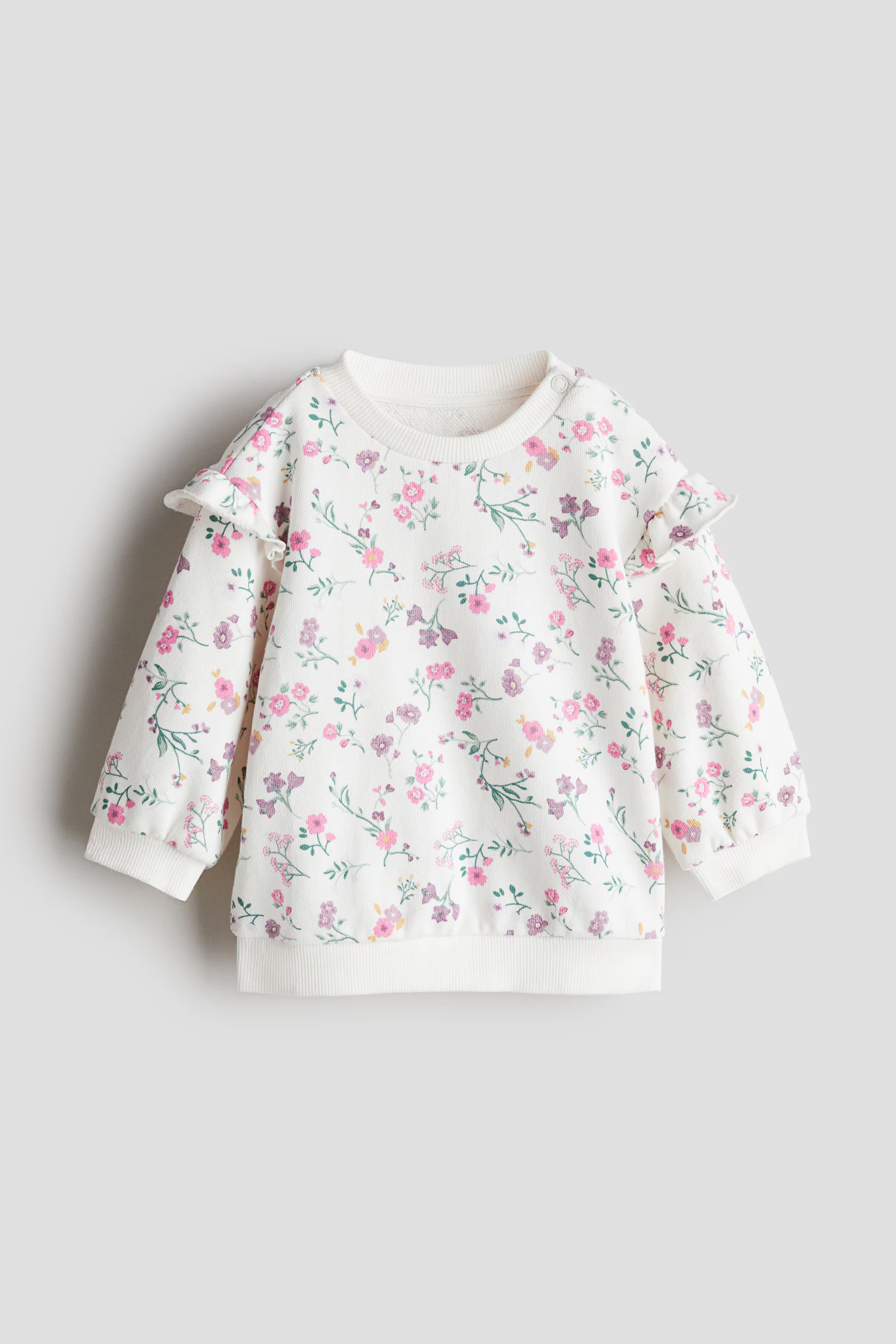 Ruffle-Trimmed Sweatshirt | H&M (US + CA)