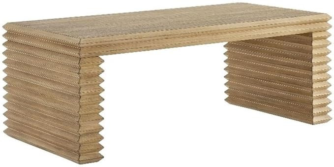 Modway Canto Modern Wood Grain Rectangular Coffee Table in Weathered Oak with Stacked Leg Design ... | Amazon (US)