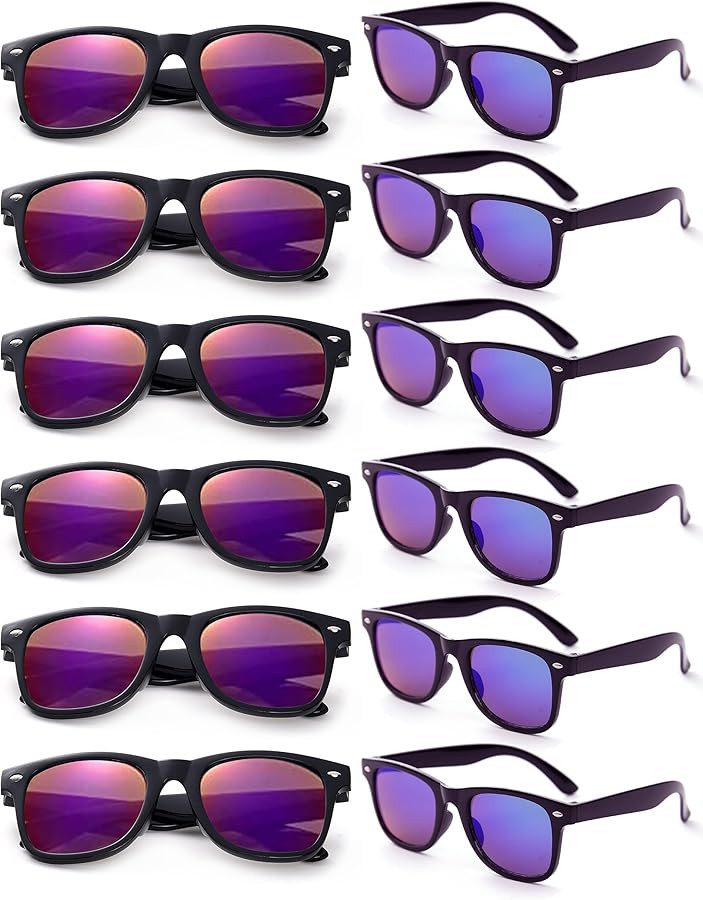 Party Sunglasses Bulk Adult Retro Plastic Sunglasses Pack of 12 Vintage Sunglasses Party Favors f... | Amazon (US)