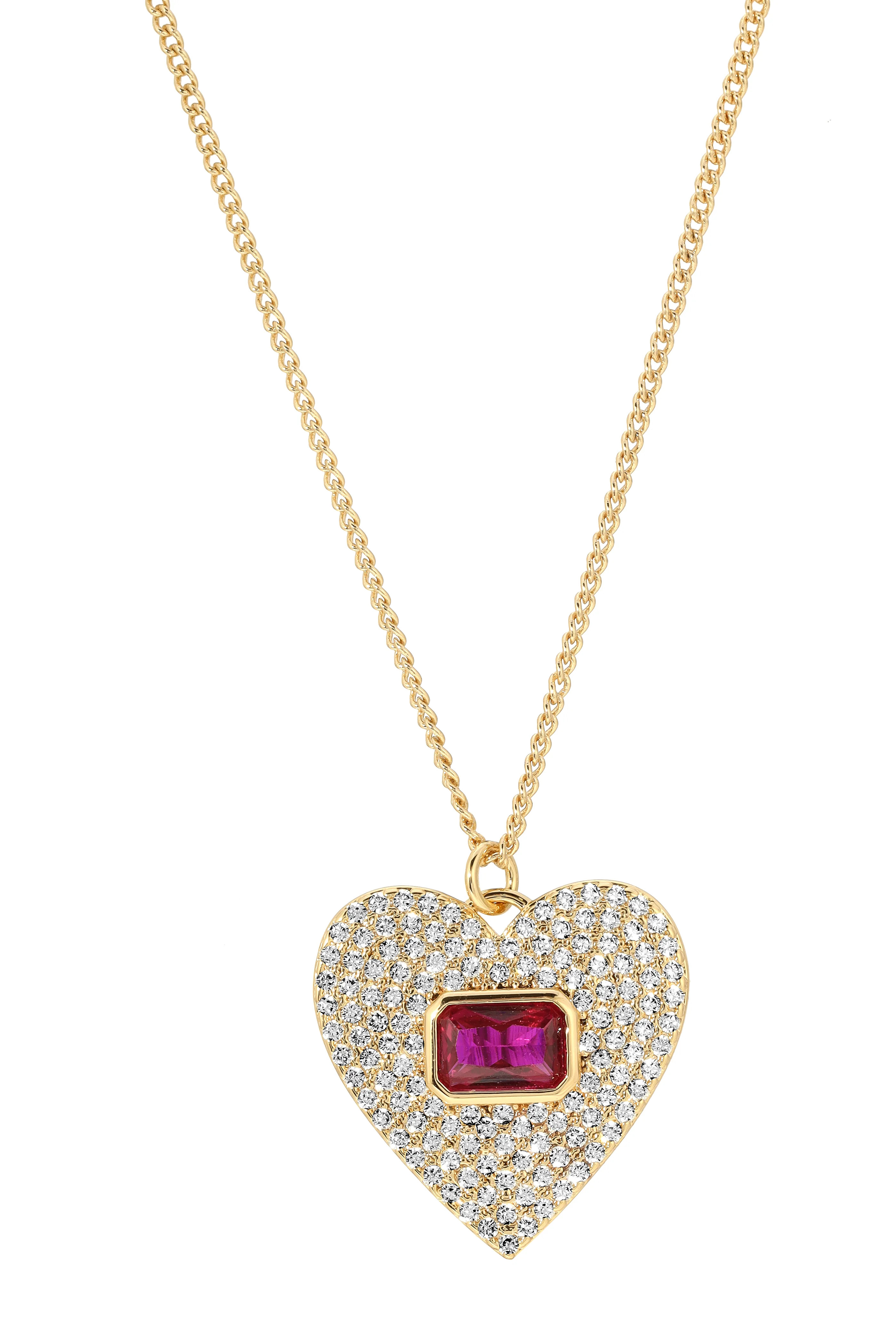 Ruby Frankie Heart Pendant | Lili Claspe