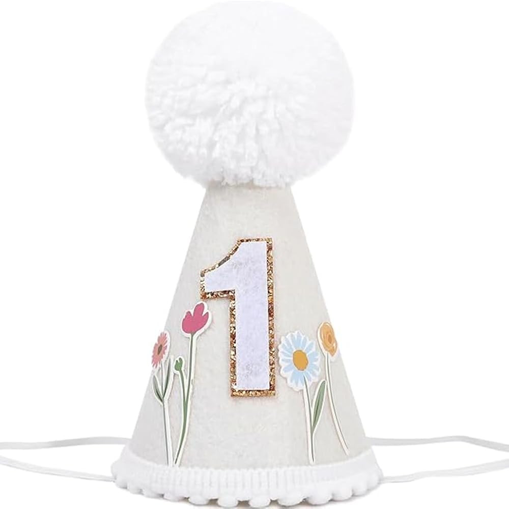 Wild Flower 1st Birthday Hat - First and Decor for Girls,Our Little Flower Is Turning One Crown, ... | Amazon (US)