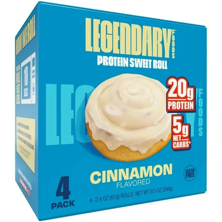 Legendary Foods Protein Sweet Roll - Cinnamon 4 Pk | Walmart (US)