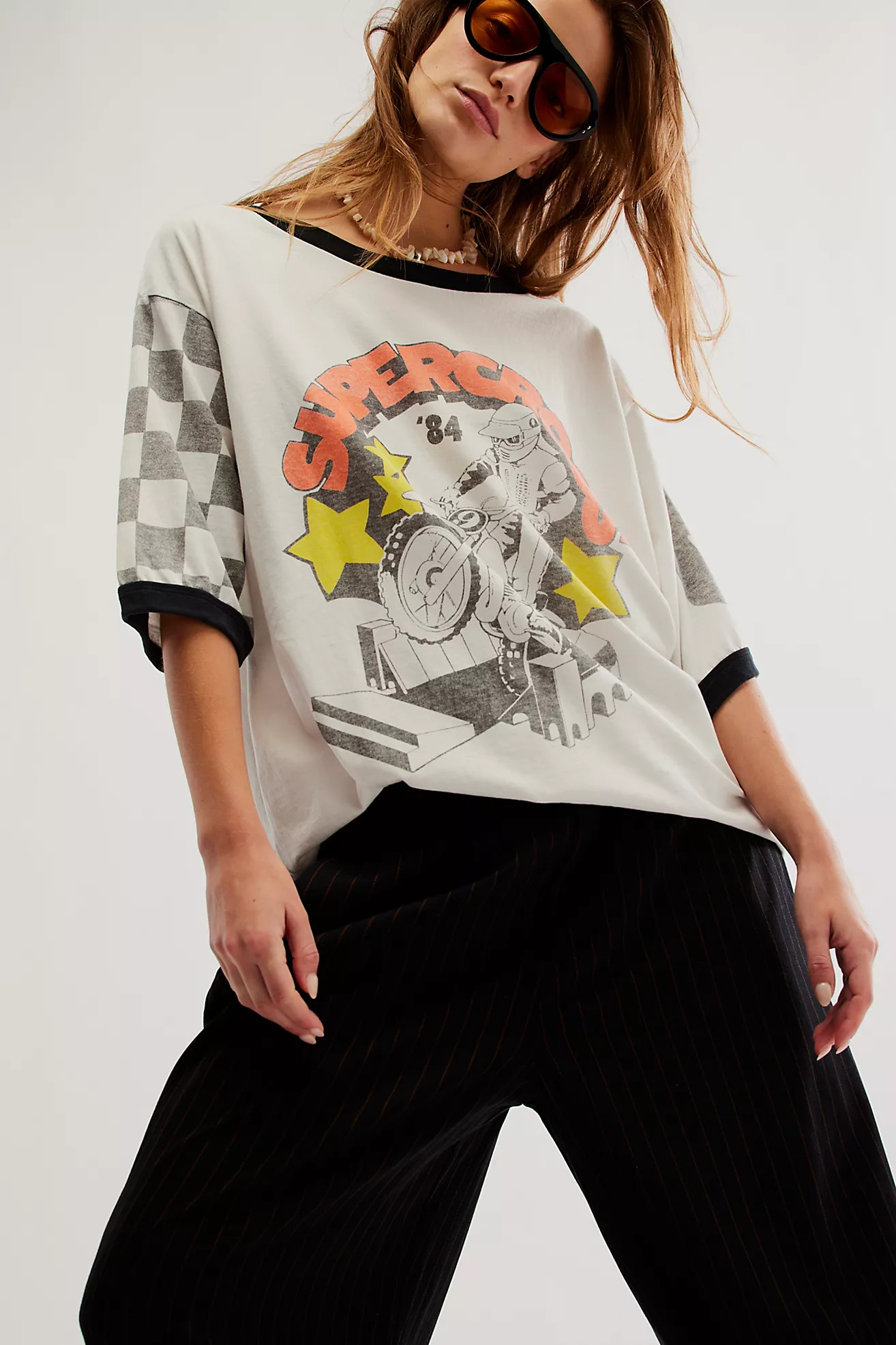 The Bureau Vintage Wash Supercross Tee | Free People (Global - UK&FR Excluded)