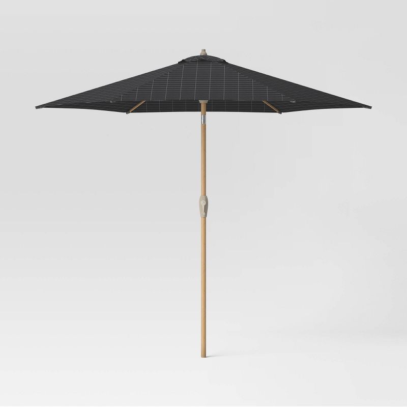 9'x9' Woven Grid Market Patio Umbrella - Threshold™ | Target