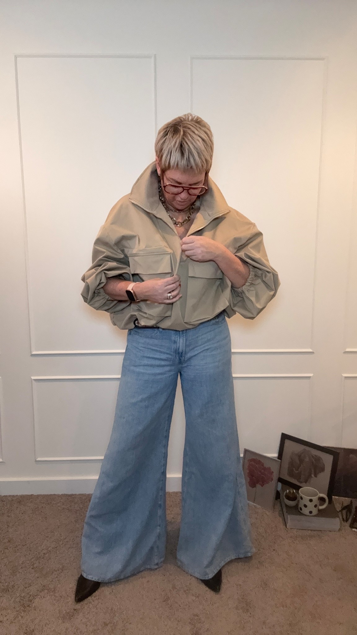 Topper sz XL
Jeans sz 31

#LTKstyletip #LTKover50style #LTKmidsize