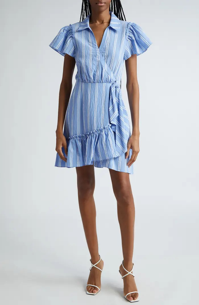 Lila Ruffle Wrap Minidress | Nordstrom