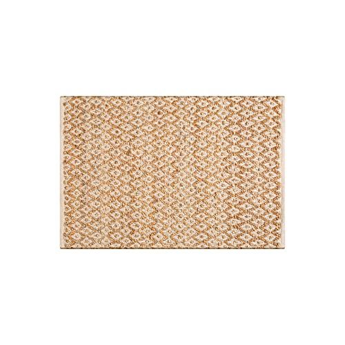 Jute Cotton Rug 2x3 Feet (24x36 inches) - Hand Woven by Skilled Artisans, for Any Room of Your Ho... | Amazon (US)