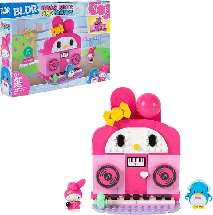 BLDR Hello Kitty and Friends My Melody’s Music Shop Building Set - Hello Kitty & Tuxedosam Mini... | Amazon (US)